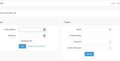 Laravel: Login and Register forms on the same page