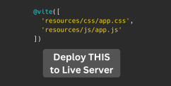 How to Deploy CSS/JS Assets with Vite to Live Server in Laravel