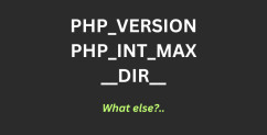 5 PHP Useful Built-in Constants