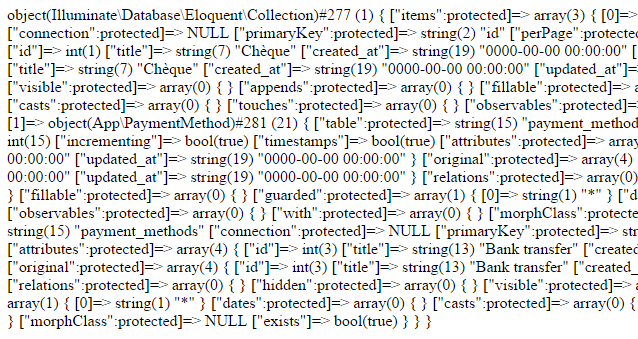 Echoing: dd() vs var_dump() vs print_r()