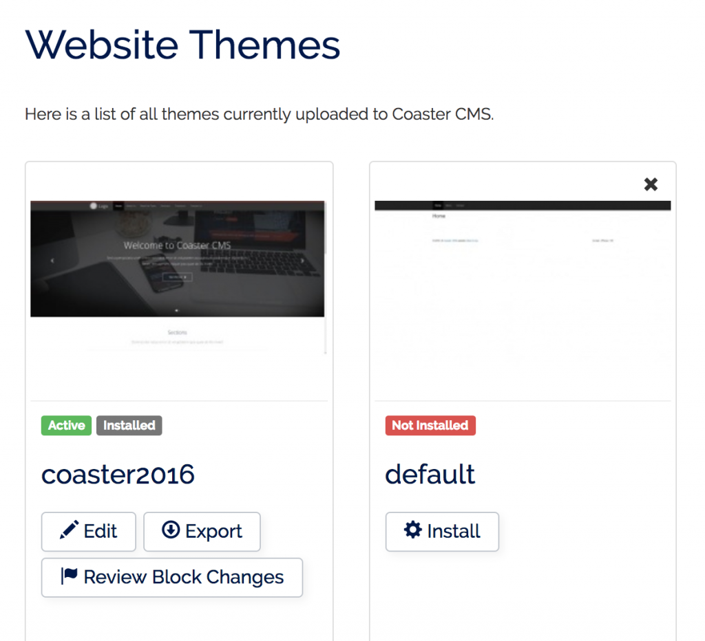 coaster cms themes