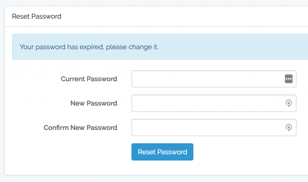 laravel password expired
