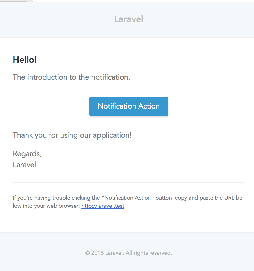 laravel notification