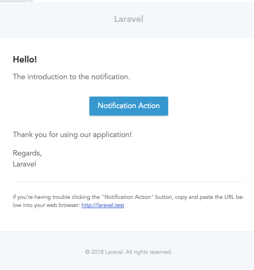 email notification laravel