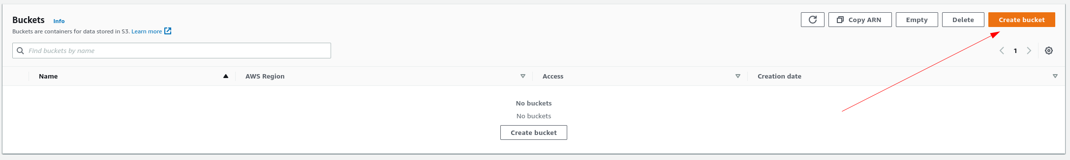 create bucket