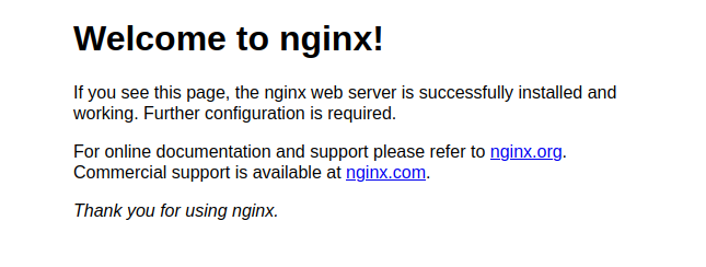NginX running