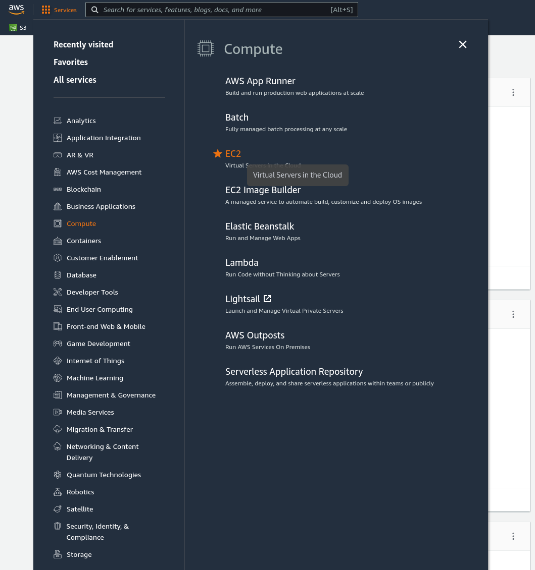 Services Compute EC2