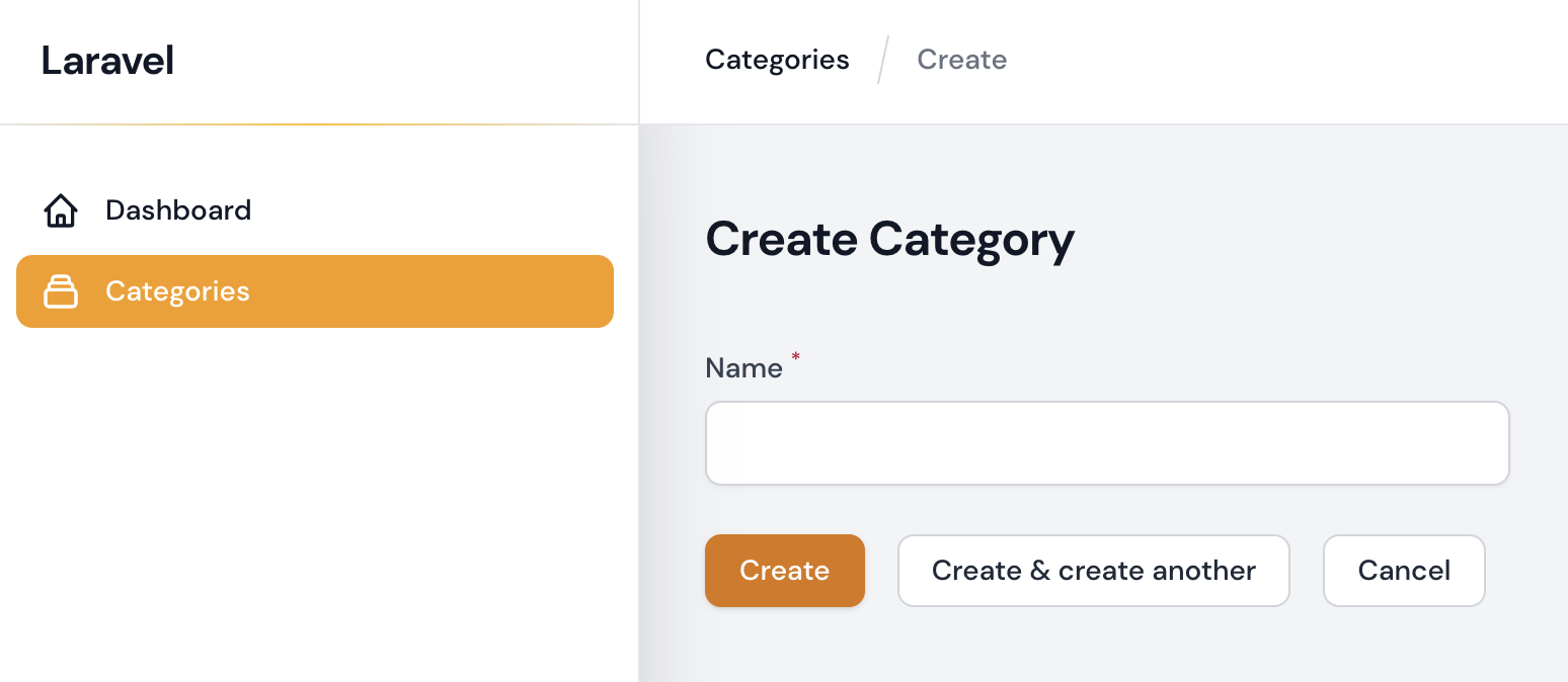 Laravel Filament form