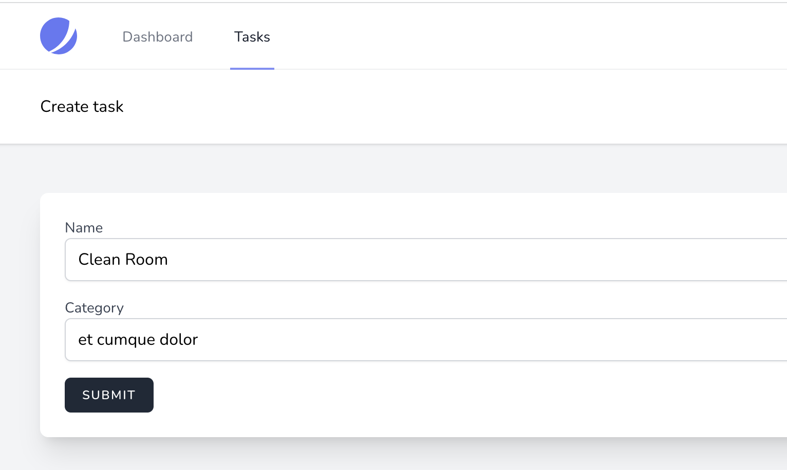 jetstream create task form