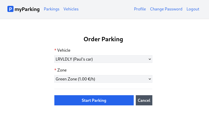 React Car Parking App 2