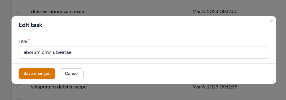 original filament modal view