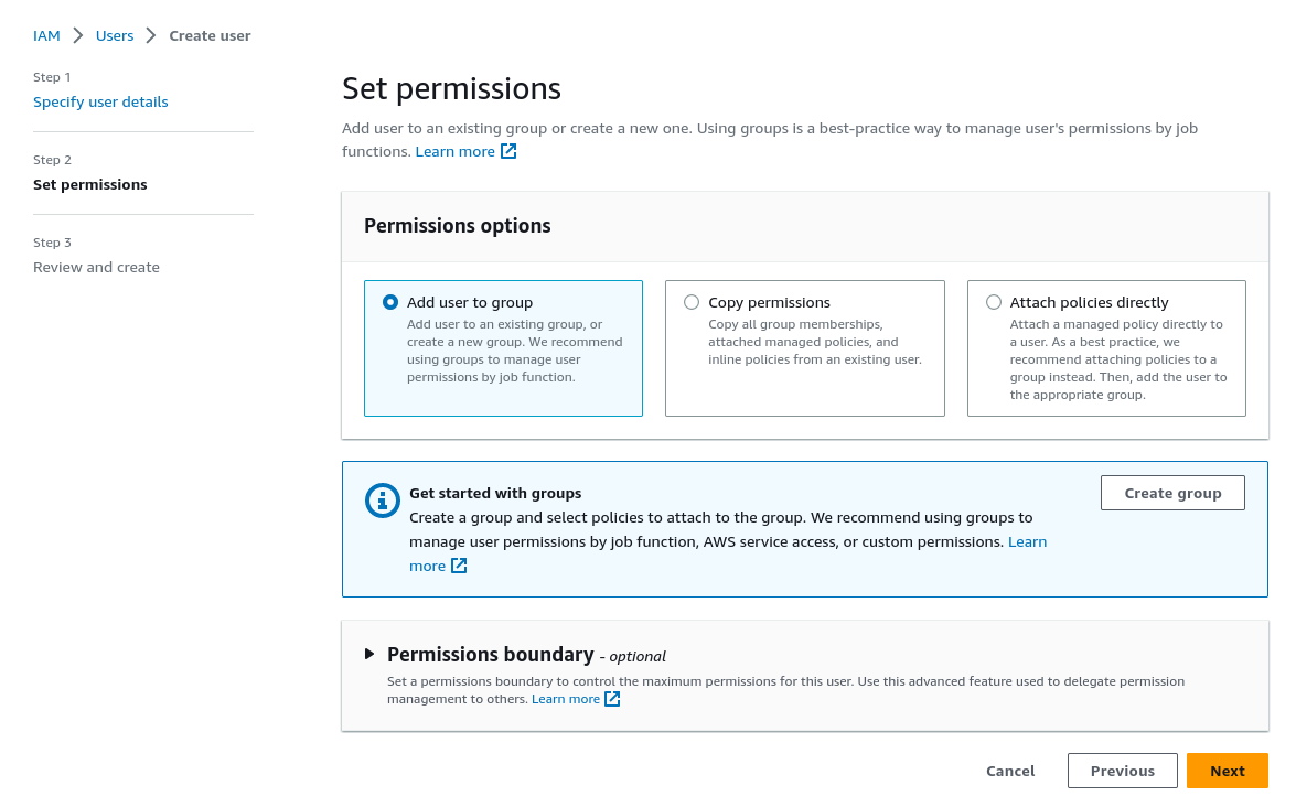 Set Permissions