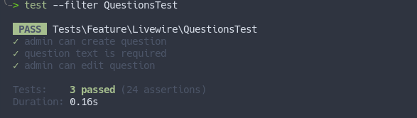 questions tests