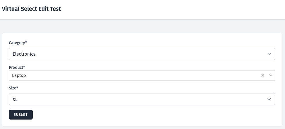 edit virtual select form