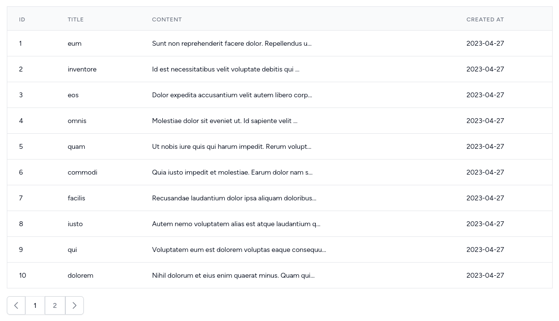 vue pagination