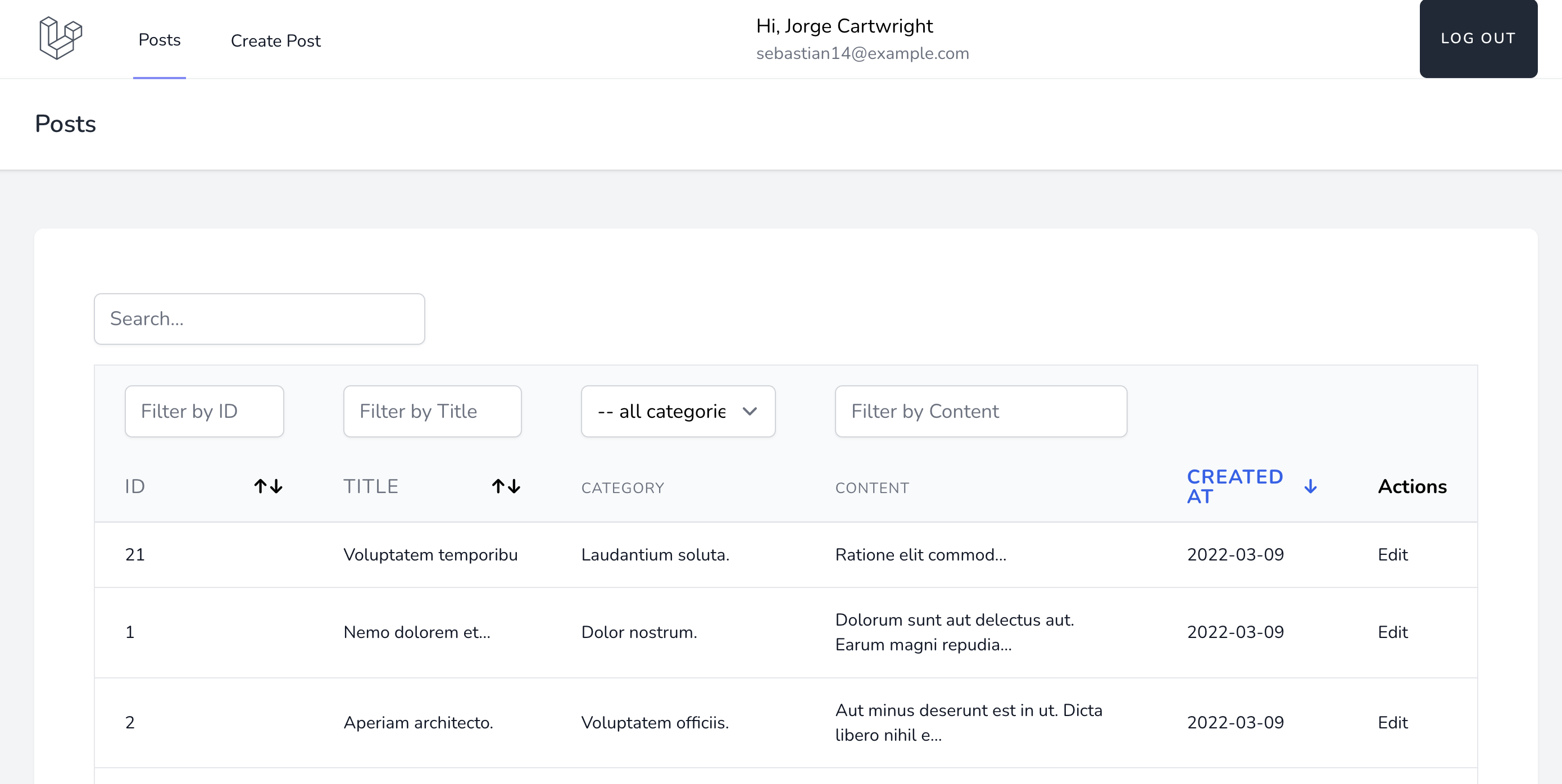 Vue js 3 Laravel 9 SPA CRUD With Auth