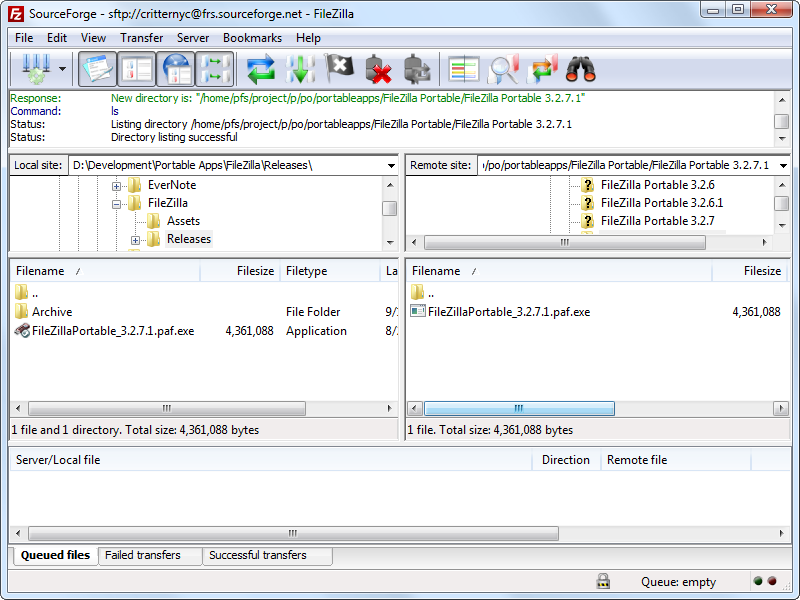 filezilla ftp client setup