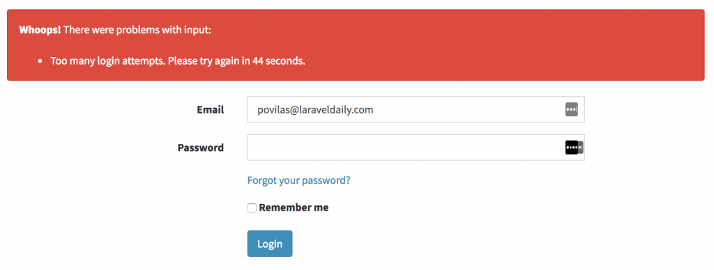 Laravel Too Many Login Attempts Restrict And Customize Laravel Daily