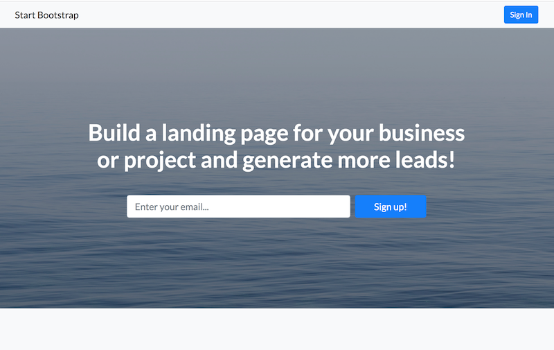 Landing Page