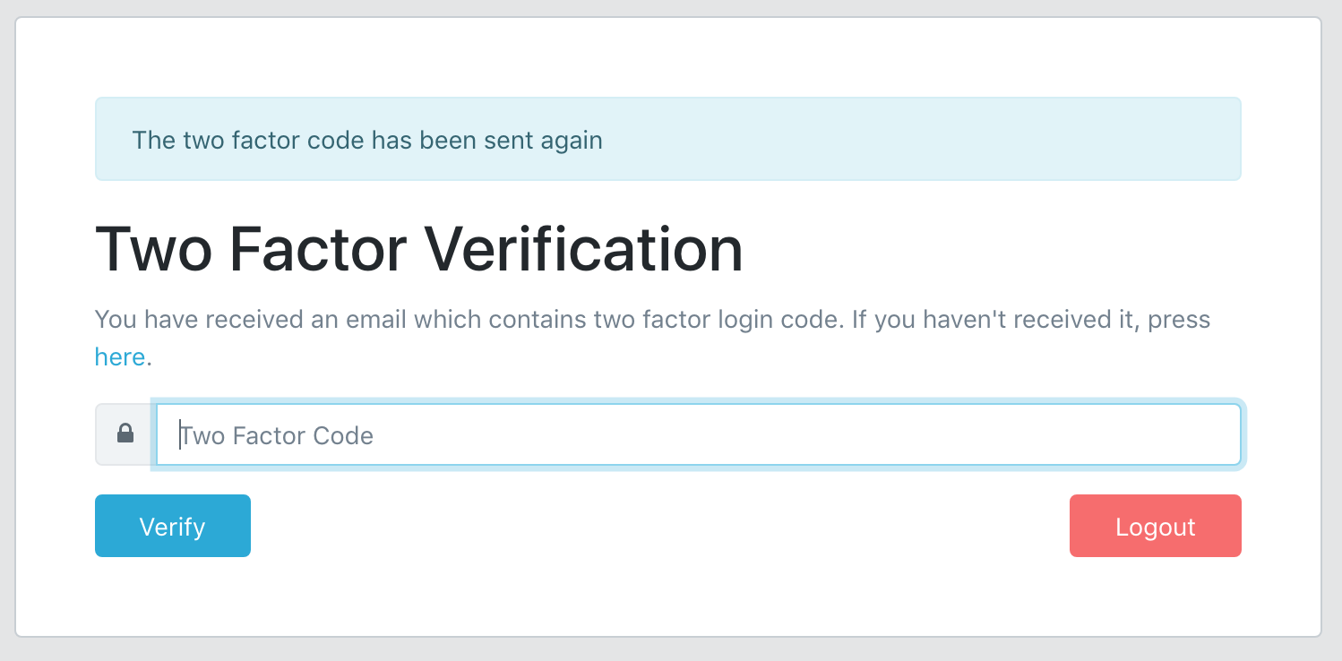 laravel-two-factor-auth-email